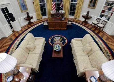 دکوراسیون جدید اتاق بیضی کاخ سفید