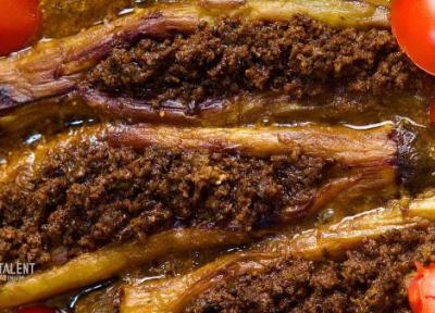 طرز تهیه بادمجان کبابی گیلانی